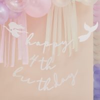 Customisable Pink & Iri HBD Bunting