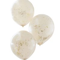 Peach Double Layered BLNS-Gold Glitter 3