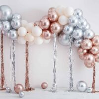 Chrome & Cream Balloon Arch Kit 95