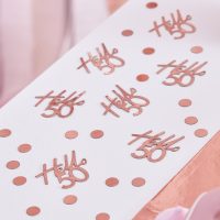 50th Rose Gold Bday Confetti