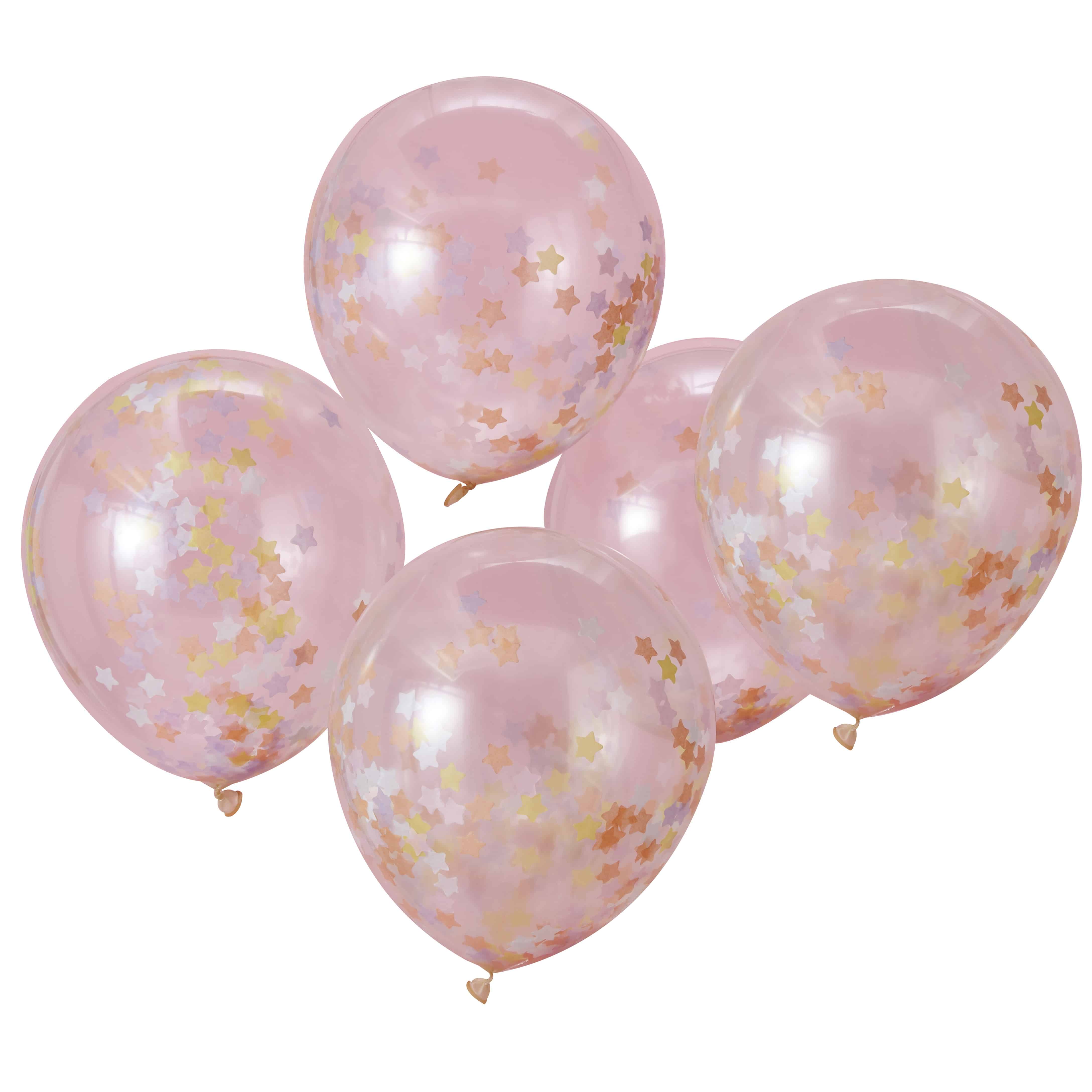 12:Pastel Star Confetti Balloons 5