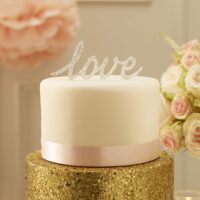 Love Cake Topper – Silver