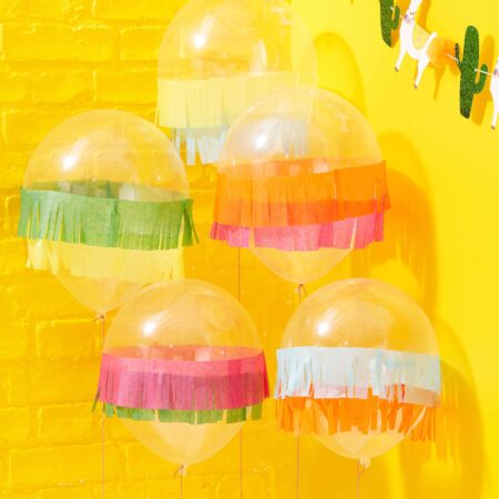 12:Clear Balloons With Tissue Fringes 5