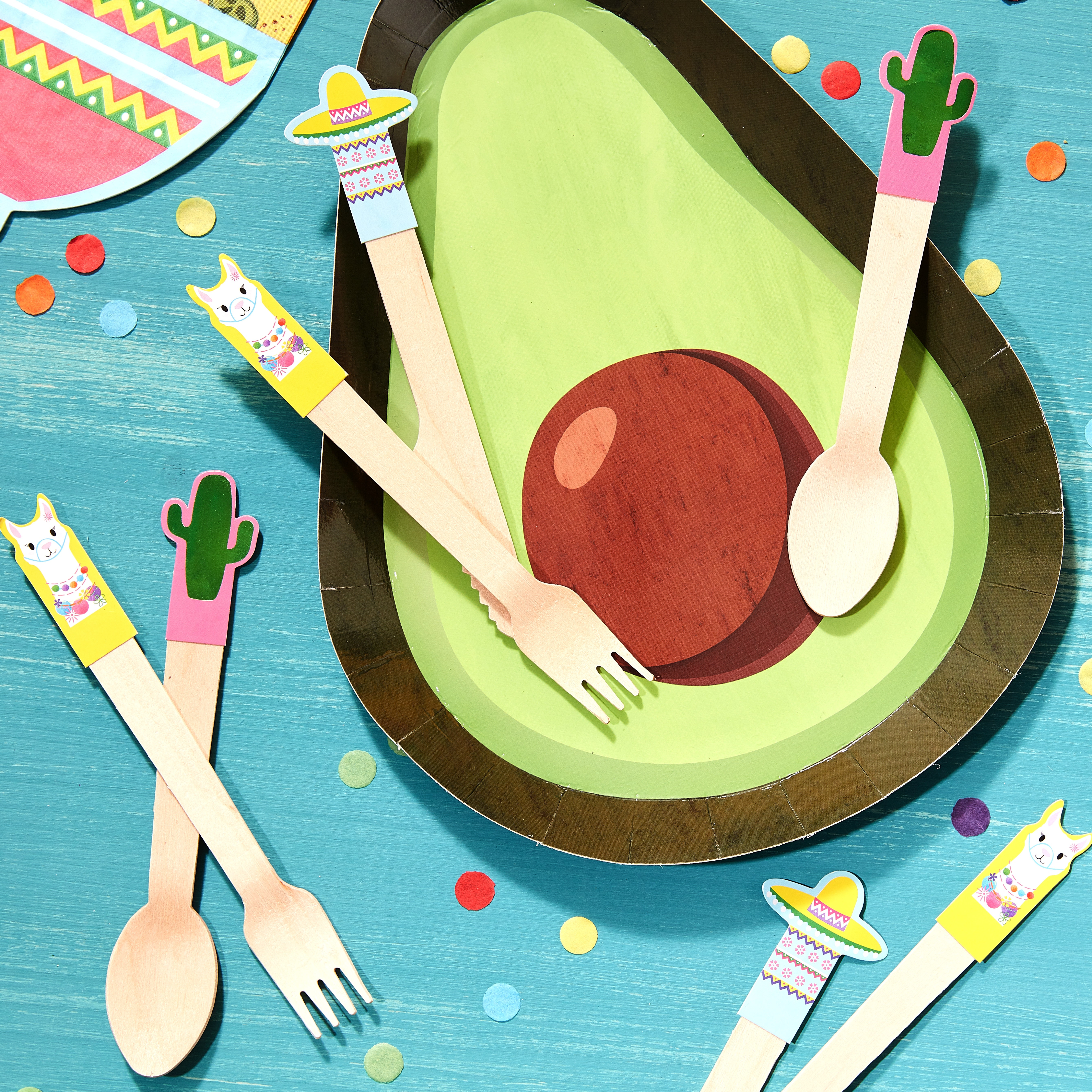 Mexican Themes Wooden Cutlery 18