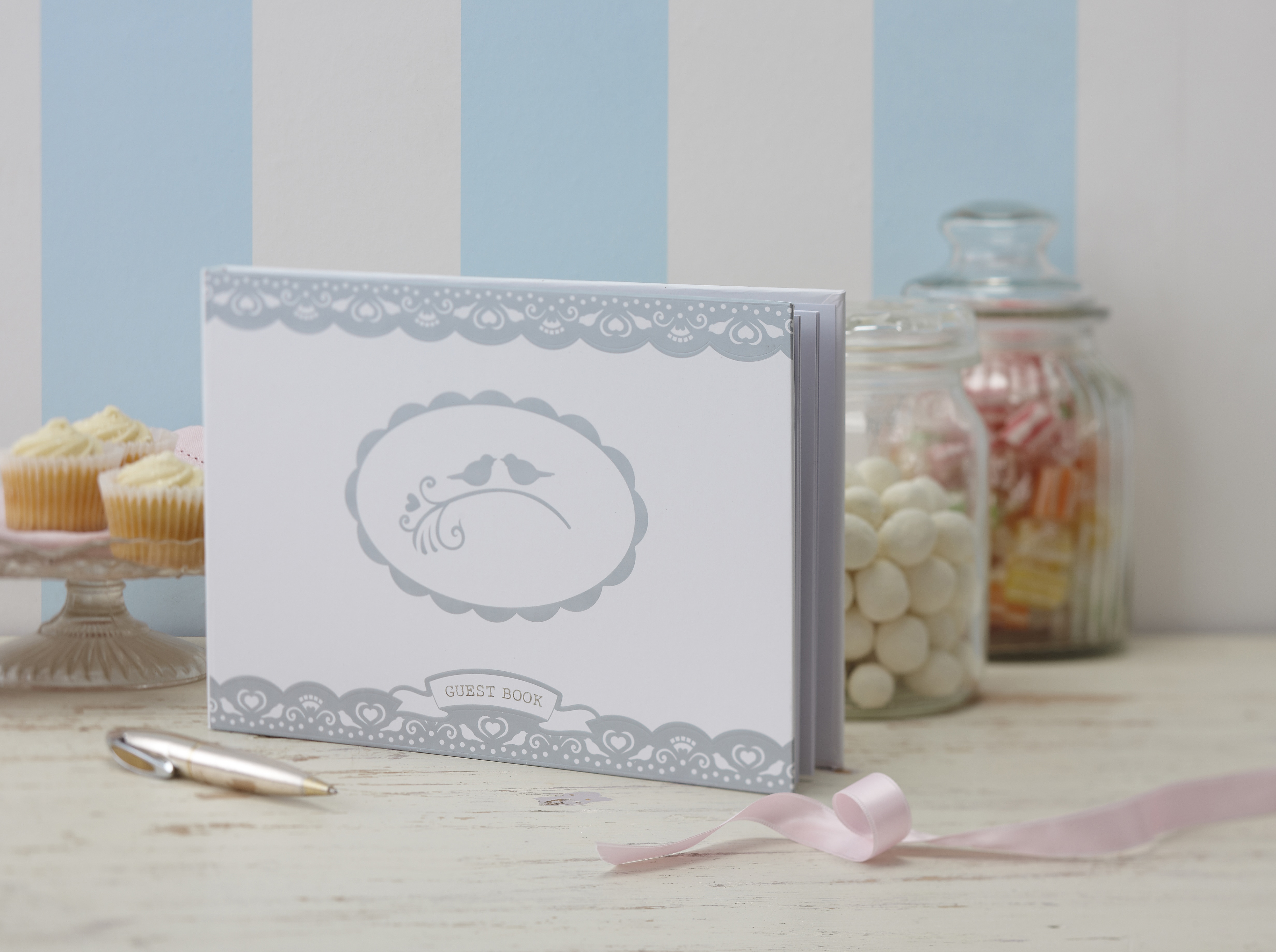 Vintage Lace Guest Book